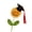 🥝 multicolor_New#36, variant on Handmade Crochet Sunflower Graduation Bouquet - Smiling Sunflower Plush, Knitted Artificial Flower Arrangement, Reusable Keepsake Graduation Gift Decor