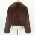 thumbnail image 5 of Gamivast Womens Winter Fleece Coats 2025 Trendy Long Sleeve Open Front Furry Faux Fur Jackets Button Lapel Collar Warm Solid Color Fall Outwear, 5 of 6