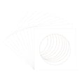 thumbnail image 3 of Golf Ball Texture Picture Frame Mat for 10x10 Frames - Circle Opening for 3x3 Photos - 10 Mats, 3 of 7