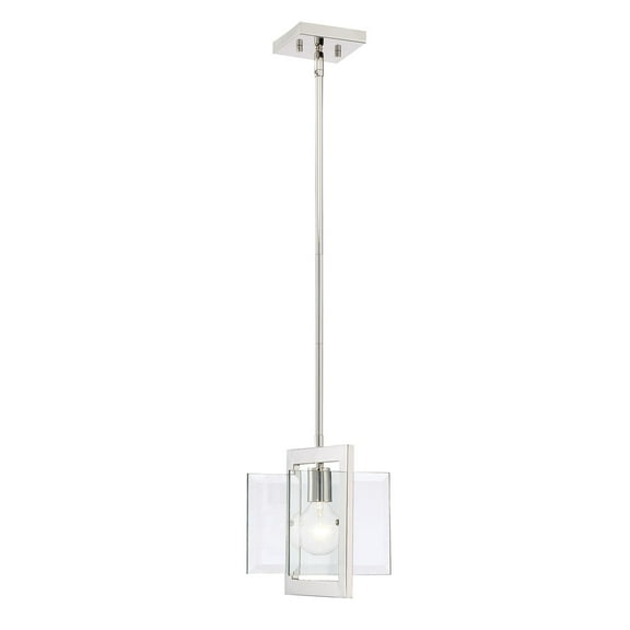 Designers Fountain Ethan Polished Nickel 1 Light Mini-Pendant, 93630-PN