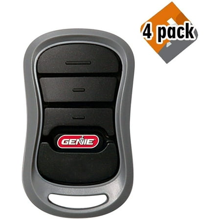 

Genie 3-Button Remote with Intellicode Security Technology Controls Up to 3 Garage Door Openers Compatible Only with Genie Garage Door Openers -Model G3T-R 4 Pack
