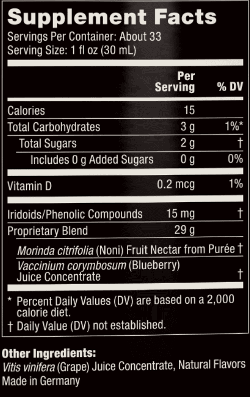The Original Authentic TAHITIAN NONI® Juice by Morinda (Single 1 Liter Bottle) - 34 fl oz