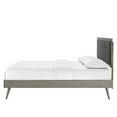 thumbnail image 6 of Platform Bed Frame, Queen Size, Fabric, Wood, Grey Gray, Modern Contemporary Urban Design, Bedroom Master Guest Suite, 6 of 10