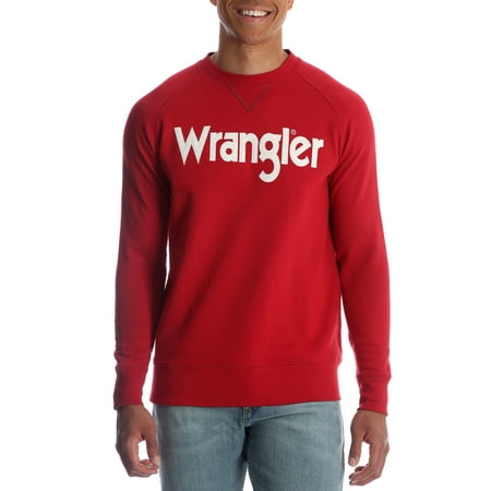Wrangler Men's and big & tall crew neck sweatshirt, up to size