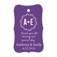thumbnail image 1 of 100 PCS Thank You for sharing our special day Custom Made Hang Tags Personalized Wedding Favor Gift Paper Tags, 1 of 1