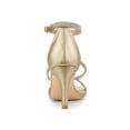 thumbnail image 2 of BLISSFUL STEP Women's Rhines Ankle Strap Stiletto High Heels Sandals, 2 of 7