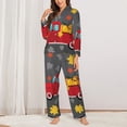 thumbnail image 2 of Sigee Red Pickup Truck With Pumpkins for Women’s Pajama Sets Long-Sleeved Pjs Sets for Women 2 piece Sleepwear-X-Large, 2 of 7