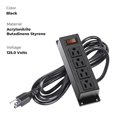 thumbnail image 3 of Power Strip ICEELEC de 4 salidas con cable de 10 pies, 2 unidades, color negro, 3 of 5