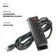 thumbnail image 3 of Power Strip ICEELEC de 4 salidas con cable de 10 pies, 2 unidades, color negro, 3 of 5
