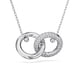 thumbnail image 4 of Collar con colgante Swarovski Dextera con forma de lazo entrelazado, transparente, 4 of 6