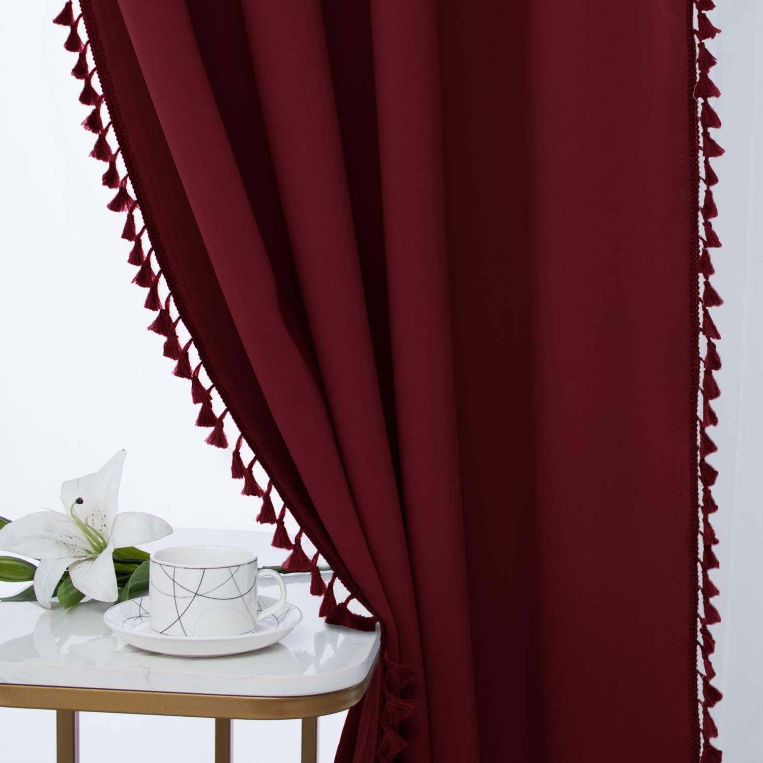 Details about   New Cotton Linen Curtain Tassel Living Room Window Bedroom Sheer Curtains Beige 