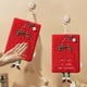 thumbnail image 4 of Toalla de Manos Navideña | Tejido Aterciopelado Resistente a Las Pelusas | Toalla Absorbente de Secado Rápido para Cocina y Baño | Presilla para Colgar y Guardar Fácilmente | Colores Festivos: Rojo,, 4 of 6