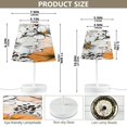 thumbnail image 2 of Ryvnso LED Bedside Table Lamp Botanical Flowers Bedroom Desk Lamps Nightstand Lampshade M, 2 of 7