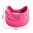 thumbnail image 2 of Women Sport Headband Solid Color Adjustable Width Headband High Elastic Sweat-Absorbent Yoga Headband Daily Accessories-Rose Red, 2 of 8