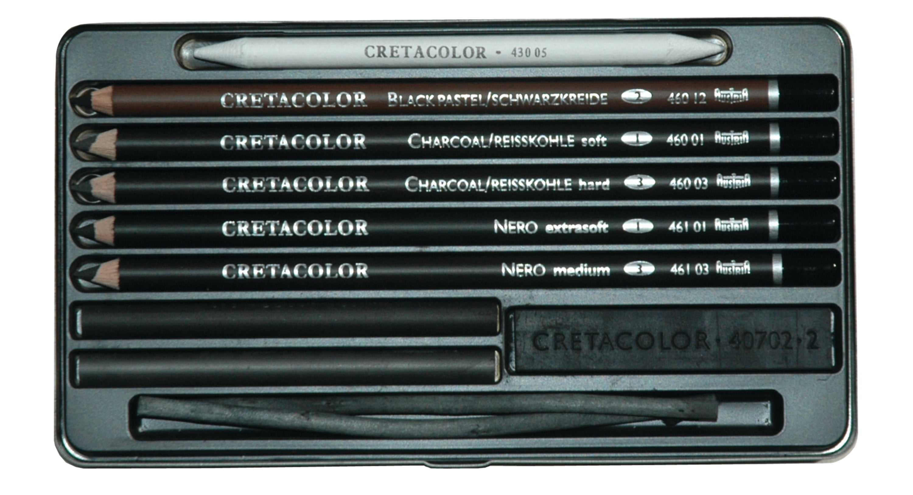 Cretacolor Noir Charcoal Drawing Set, 11 Pieces