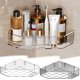 thumbnail image 1 of ¡Oferta Imperdible!, Estante de almacenamiento de triángulos para baño, inodoro, ducha, alta transparencia, perforado, estante de almacenamiento de esquina, estante de baño Akmoler, 1 of 9