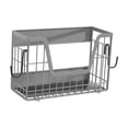 thumbnail image 2 of Estante lateral plegable de metal multiusos para refrigerador, organizador móvil de verduras Gris, 2 of 9