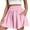 Pink, variant on LOVZFMLL Women's Shorts Flowy Comfy Wide Leg Summer Casual Elastic High Waist Drawstring Palazzo Sweat Shorts with Pockets Black XXL