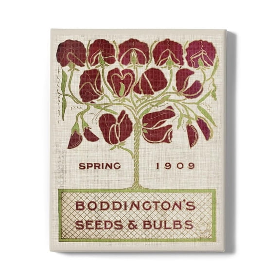 Flower Seed Packs Ii Wrapped Canvas -Vision Studio Designs,