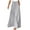 Gray, variant on Loose Fit Summer Stretch Casual Trousers Elastic Waist Womens Dress Pants Womens Pull Dress Pants Wide Leg Cotton Linen Womens Pants Beige S