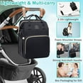 thumbnail image 4 of 8-in-1 Travel Diaper Bag Backpack with Changing Station, Mosquito Net & Toy Bar - Waterproof, Large Capacity for Baby Girl/Boy, 4 of 9