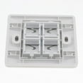 thumbnail image 3 of Wall Plate And , /RJ11 Jack Network Connector, Female To Female F/ White (4 Port ), 3 of 8