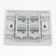 thumbnail image 3 of 2 Uds., Toma de Pared de Datos Cuádruples, licencia Frontal, Enchufe de Datos de Red Ethernet de 4 Puertos Hugo Placa de pared de red ABS, 3 of 9