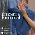 thumbnail image 2 of Utica 6-Piece Towel Set | 100% Cotton Soft & Absorbent Everyday Towels | Blue, 2 of 8