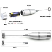 Milk Frother Handheld, Original Foam Maker for Lattes, Automatic Whisk Drink Mixer for Coffee, Mini Electric Foamer Cappuccino, Macchiato, Hot Chocolate, Tea, Frappe, Matcha, Protein Powder Beverage