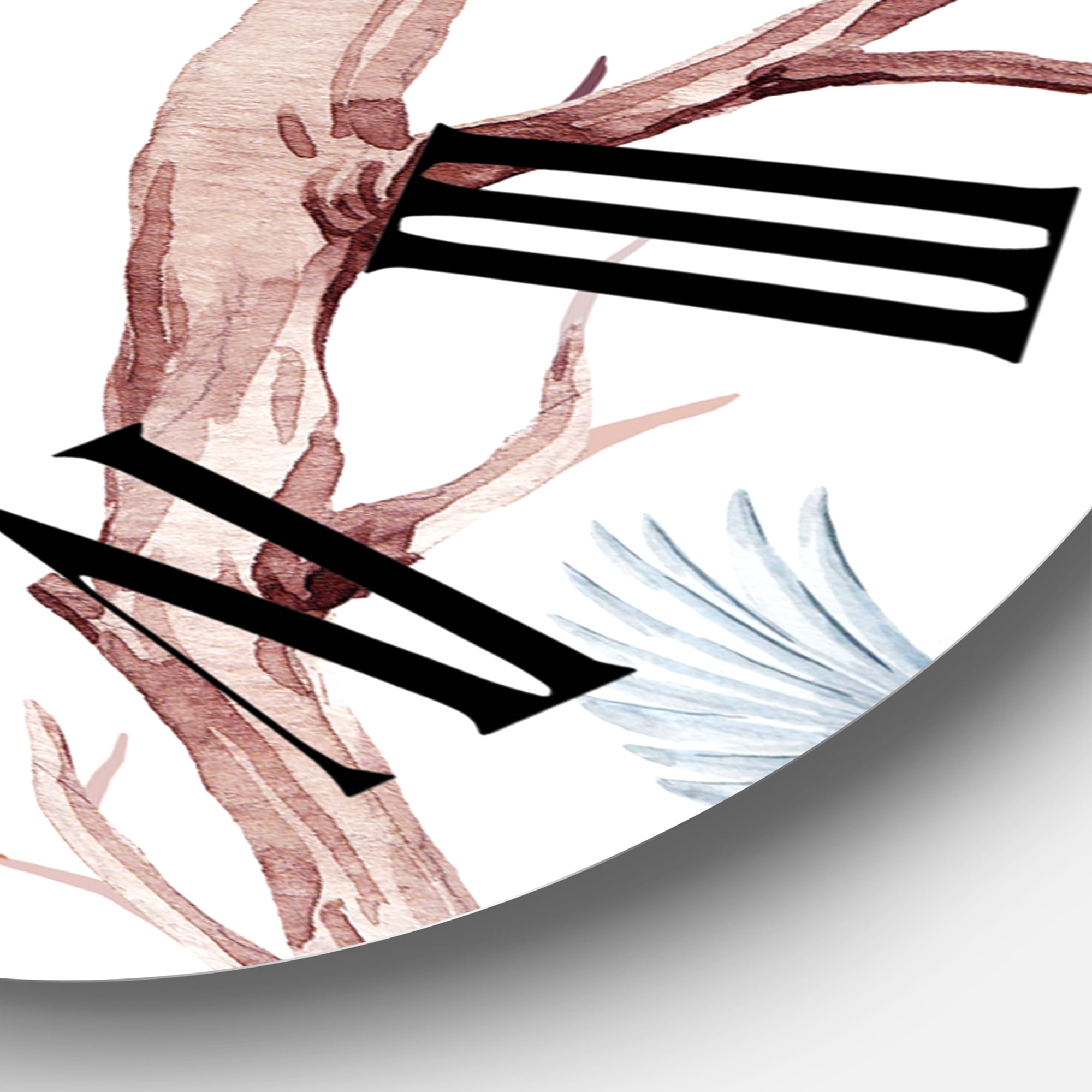 Designart 1 in Quartz Traditional Wall Clock