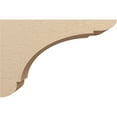 thumbnail image 3 of 12"W x 36"D x 24"H Classic Olympic Rough Cedar Woodgrain TimberThane Corbel, Primed Tan, 3 of 6