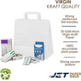 thumbnail image 4 of Jet Paper Bags 100 Pcs White Kraft Paper Bags with Flat Handles, 11" x 6" x 11.5"H - RAY, 4 of 7