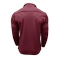 thumbnail image 5 of GigrtiJin Mens Quarter Zip Sweatshirt Long Sleeves Casual Collar Pullover Tops Fashion Solid Color Loose Blouse, 5 of 6