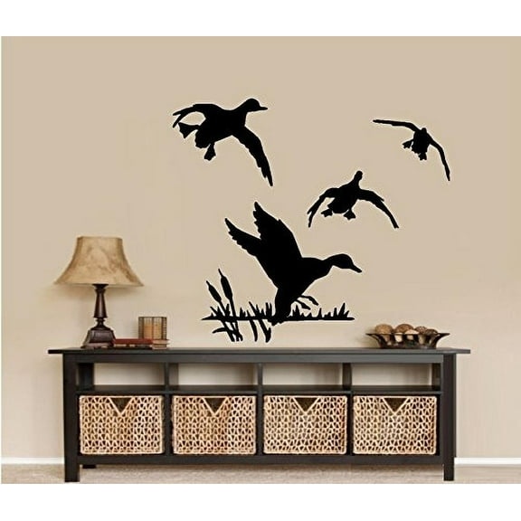 Ducks Flying #3 ~ WALL DECAL, HOME DECOR 20" x 24"