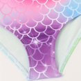 thumbnail image 6 of Hwmodou Kids Teen Swimsuit Girl 2 Piece Fish Scale Print Bandeau Briefs Bathing Suits Bikini Fish Tail Set With Mermaiing Tail For Big Girls 5T 7T 9T 11T 13T, 6 of 6
