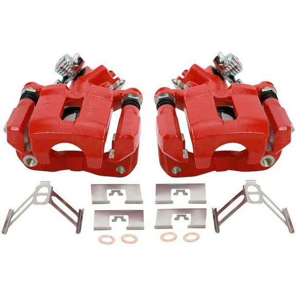 Rear Brake Caliper Set 2 Piece - Compatible with 2006 - 2015 Honda Civic 2007 2008 2009 2010 2011 2012 2013 2014