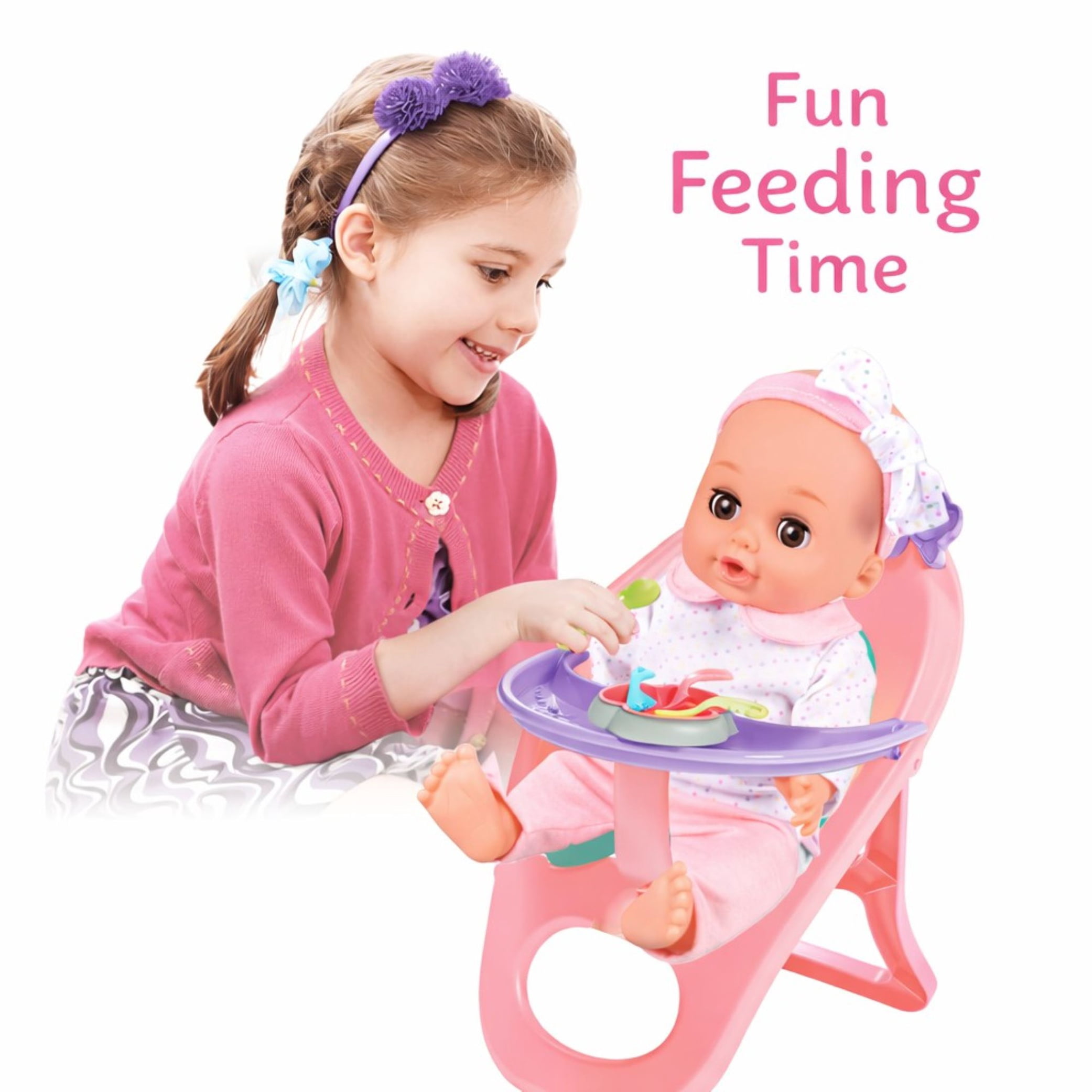 Mundo Toys Baby Doll Nursery Playset, 14 Inch Doll, Stroller, Crib