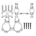 thumbnail image 2 of RC Car Steering Spindle, Aluminum Alloy RC C Hub Carrier Rear Hub Wear Resistance  for 1/10, 2 of 8