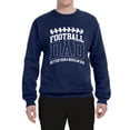 thumbnail image 2 of Wild Bobby, Football Dad Better Than a Regular Dad Father's Day Unisex Crewneck Sweatshirt, Navy, Large, 2 of 6