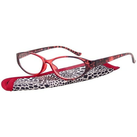 Foster Grant Women's Plastic Reading Glasses, Sibyl Red