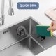 thumbnail image 4 of 2PCS Sponge Holders for Kitchen Sink,Strong Adhesive Sink Sponge Holder - SUS304 Stainless Steel Waterproof Sponge Holder Sink Caddy, 4 of 5