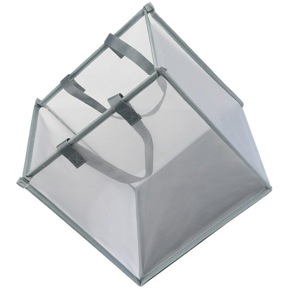 Mesh Rolling Laundry Basket with Lid Portable Nursery Child