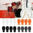 thumbnail image 2 of 4Pcs Drum Mute Silicone Drumstick Tip Drumstick Dampeners Percussion Accessory for Silencing Drumming Practice, 2 of 8