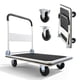 thumbnail image 1 of VEVOR Carro Plataforma Plegable 900 x 610 mm, Carretilla de Transporte Carga de 299,37 kg, Carrito Portaequipajes con Plataforma con Ruedas de PVC de 123 mm, para Tareas Domésticas, Almacén, Mudanza, 1 of 9