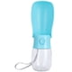 thumbnail image 5 of Botella de agua potable plegable portátil para viajes al aire libre para mascotas de plástico, hervidor para perros y gatos, botella plegable azul, 5 of 5