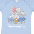 thumbnail image 4 of Inktastic My Great Grandma Loves Me to the Moon and Back Elephant Boys or Girls Baby Bodysuit, 4 of 5