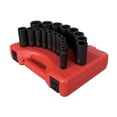 thumbnail image 1 of Sunex 1/2-Inch Drive SAE Deep Impact CR-MO Alloy Steel Socket Set, 19 Piece, 1 of 6