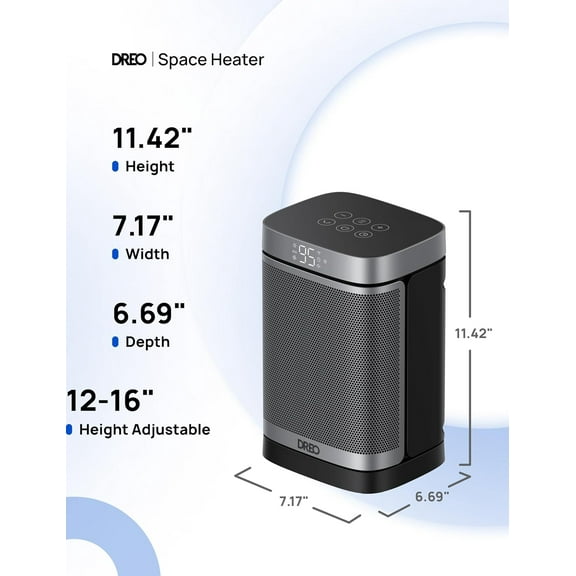 Atom One Electric Space  - Silver, Portable, for Indoor Use with Remote Control