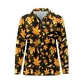 thumbnail image 4 of Yuyamidu Maple Leaves Golf Shirt for Women Golf Lovers Fall Long Sleeve Golf Tops Athletic Golf Wear Thanksgiving Zip Up Tennis Shirts Size XL, 4 of 8