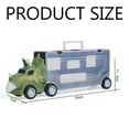 thumbnail image 5 of Camión de juguete de dinosaurio, coche de juguete con 6 piezas de mini dinosaurios de plástico al azar para niños y niñas, crea un mundo de dinosaurios realista como regalo de cumpleaños, 5 of 5